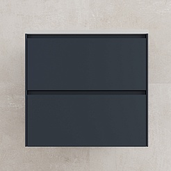 Style Line Тумба под раковину Лима 60 Plus подвесная эмаль графит матовая – фотография-4